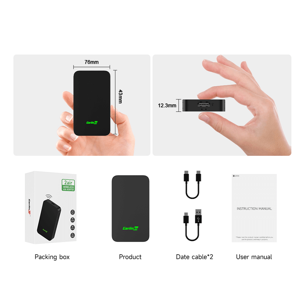 2Air Carlinkit 5.0 Wireless CarPlay Android Auto Adapter – Carlinkit Mall