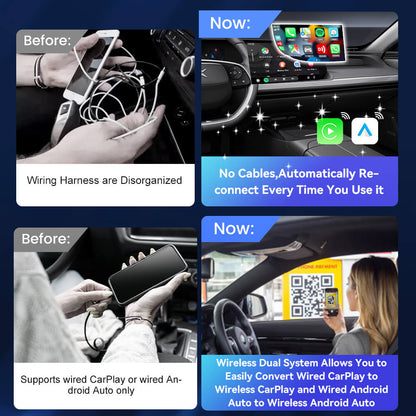 2Air Carlinkit 5.0 محول CarPlay Android التلقائي اللاسلكي