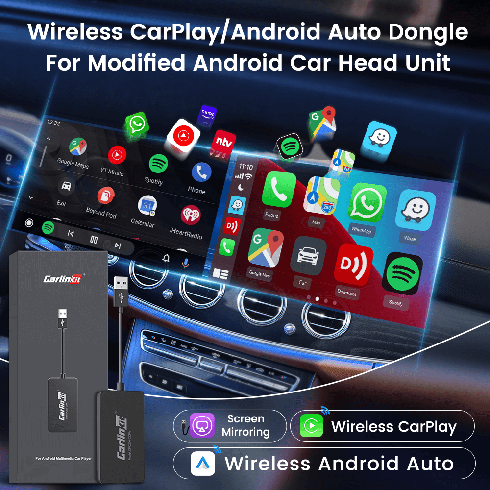 CCPA for Android head unit dongle offer wireless Carplay and Android Auto
