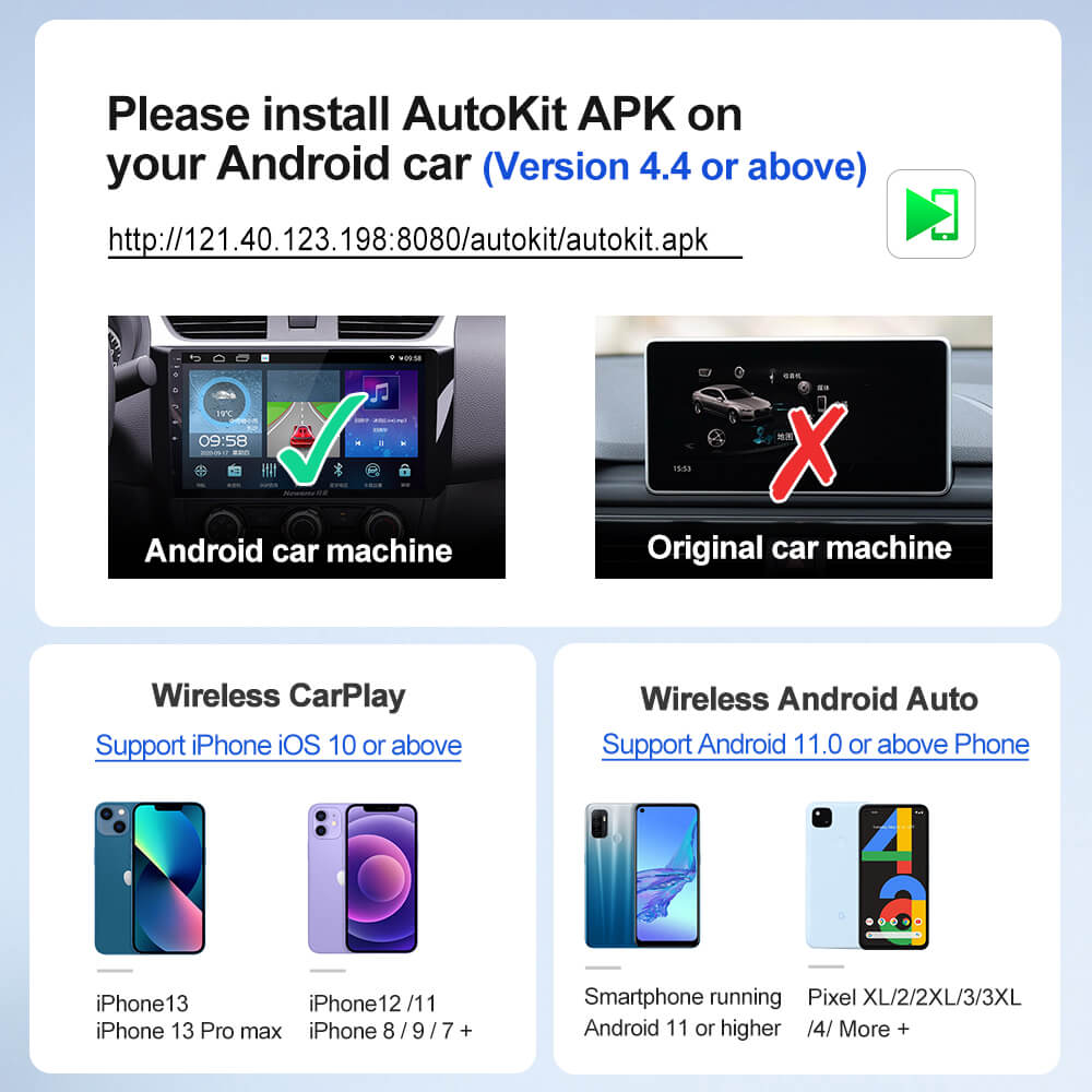 CCPA for android head unit dongle pre-sale you should download Autokit apk to check