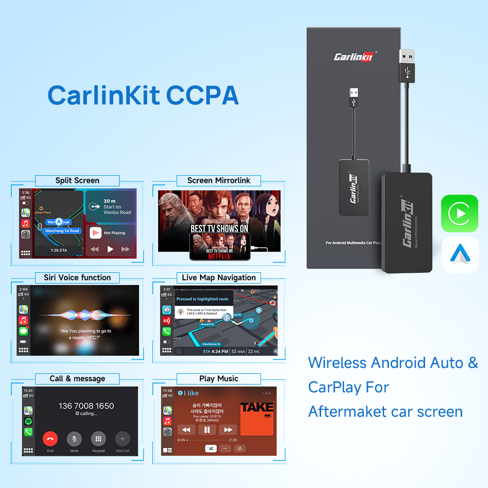 CCPA for android head unit dongle with multiple function for aftermaket car screen
