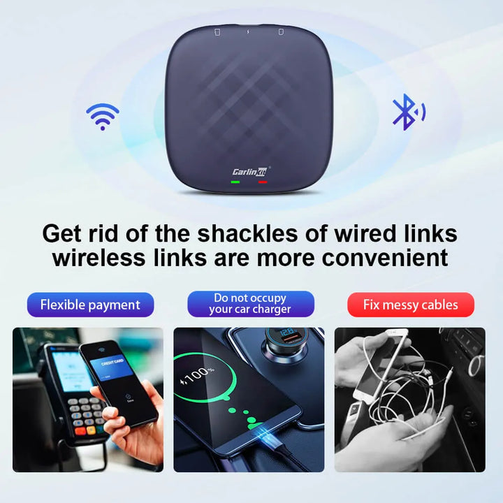 CarlinKit Ai Box Plus-Wireless Apple Carplay+Android 11.0+Android Auto | 4G+64G 6G+128G 8G+128G