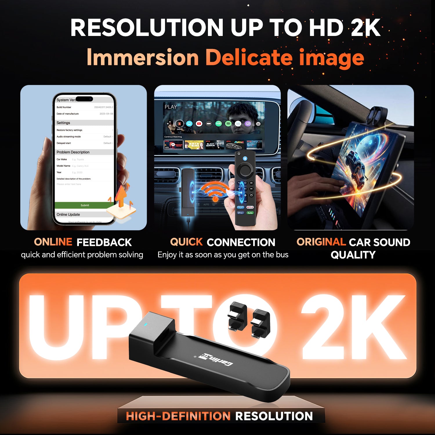 Carlinkit FireDrive Link Pro with Wireless CP & AA For Fire TV