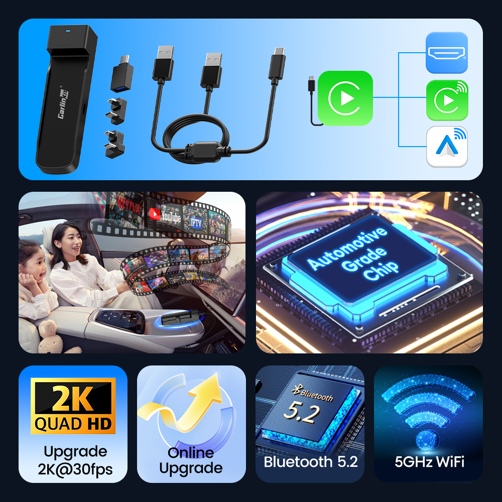 Carlinkit FireDrive Link Pro with Wireless CP & AA For Fire TV Stick ...