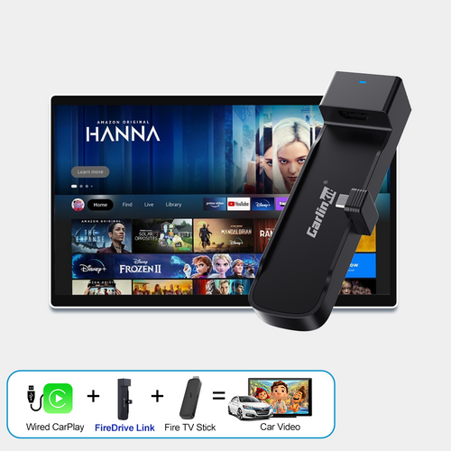 Fire TV Stick & FireDrive Link セット Carlinkit FireDrive Link - Transmita o Fire TV Stick no seu