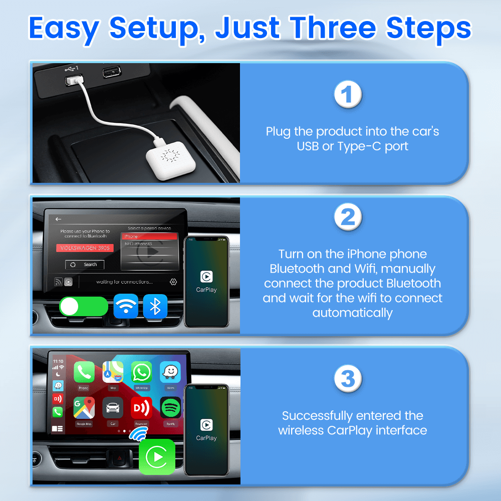 Carlinkit Mini SE Series Mini3 Portable Wireless Carplay Adapter