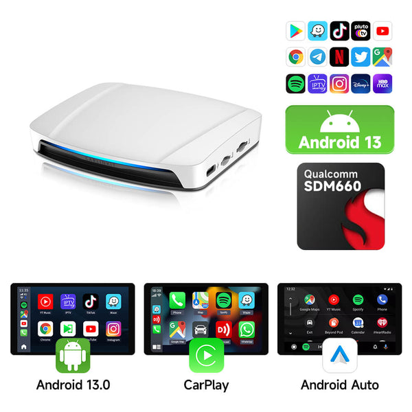 Carlinkit Tbox UHD Android 13 CarPlay AI Box with HDMI Output