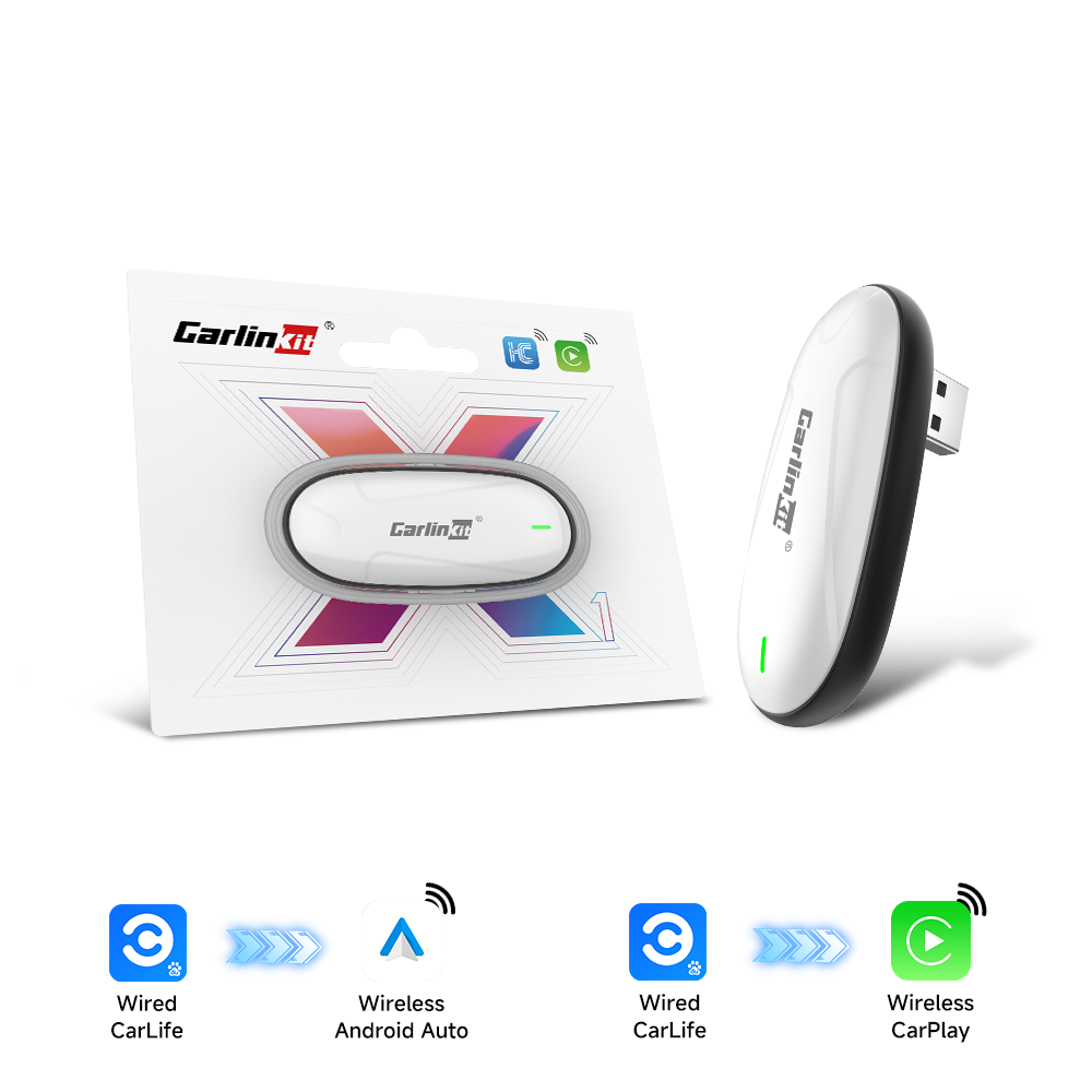 Carlinkit X1CA X2CA Baidu Carlife to Wireless CarPlay or Android Auto Adapter