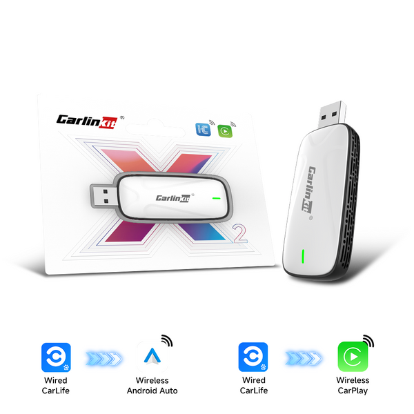 Carlinkit X1CA X2CA Baidu Carlife to Wireless CarPlay or Android Auto Adapter