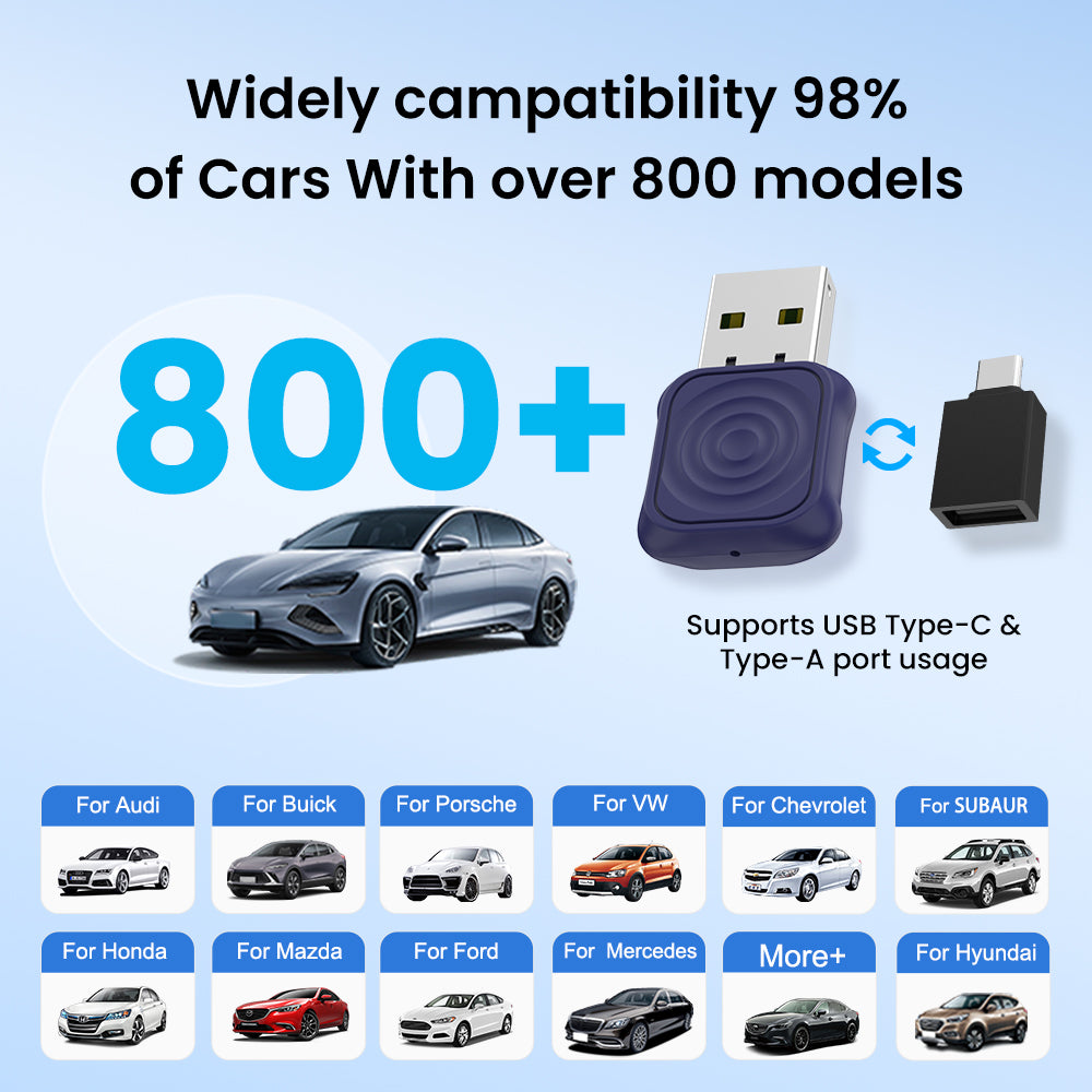 CarlinKit Mini Ultra Wireless Android Auto & CarPlay USB Dongle ...