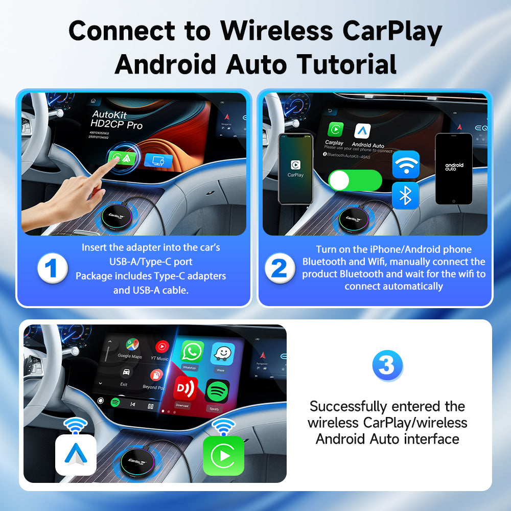 Carlinkit HD2CP Pro HDMI Wired CarPlay to Wireless Carplay