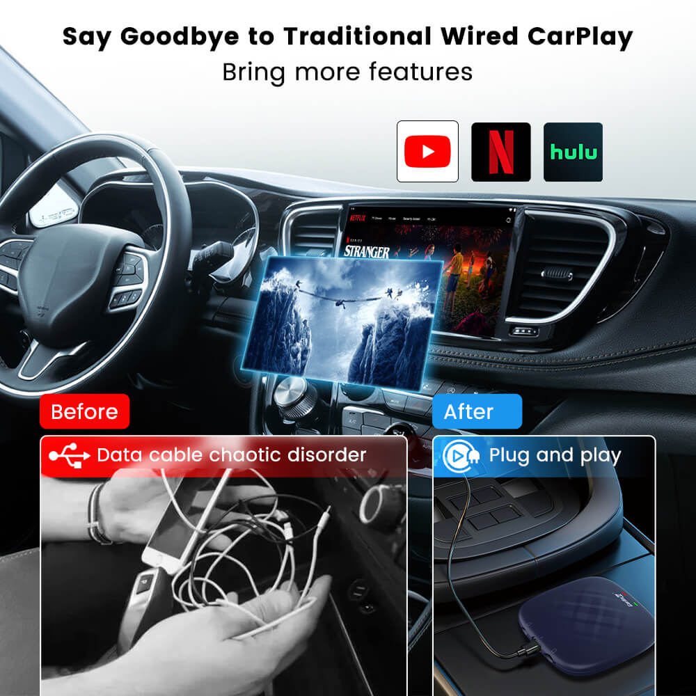 Wireless Multimed CarlinKit Ai Box Tbox Plus Multimedia Wireless Carplay & Android Auto ...