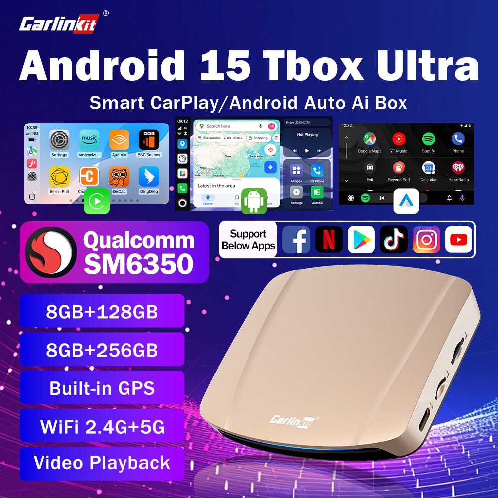 Carlinkit Tbox Ultra High-End Flagship Wireless CarPlay & Android Auto Car Streaming Box