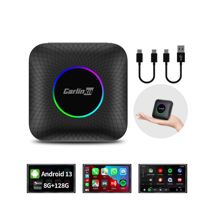 Tbox Led Multimedia Video Android13 AI Box Wireless CarPlay & Android ...