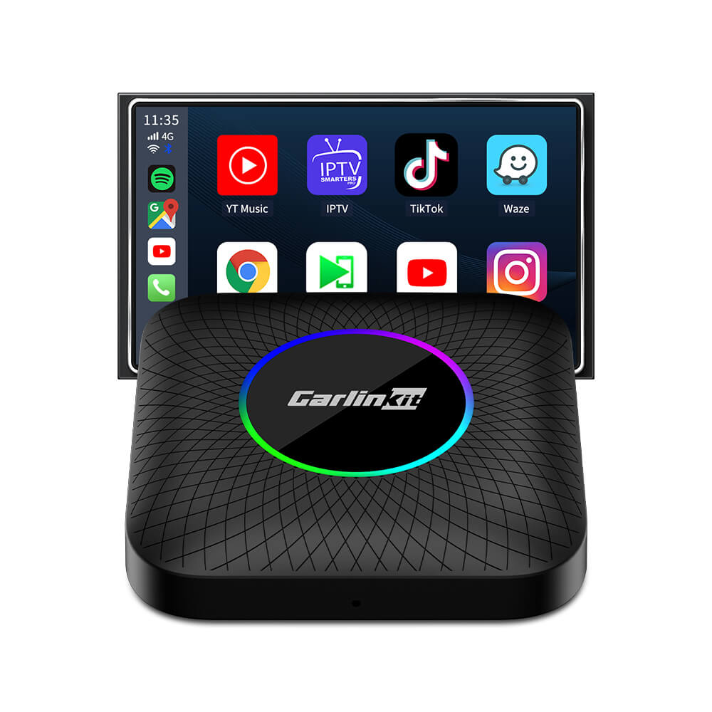 Tbox Led Multimedia Video Android13 AI Box Wireless CarPlay & Android ...