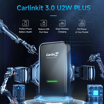 CarlinKit 3.0 U2W Plus Adaptador Carplay sem fio para carro Carplay com fio de fábrica OEM